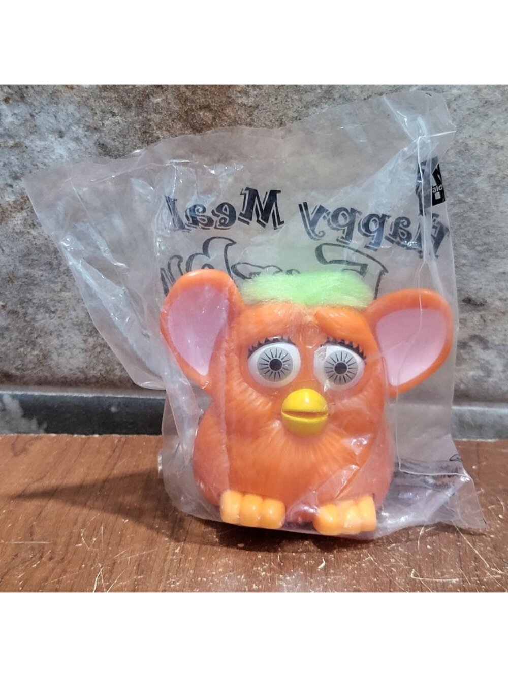 McDonalds Happy Meal Orange Lime Green Furby Toy 1998 Sealed Original Plastic Pa